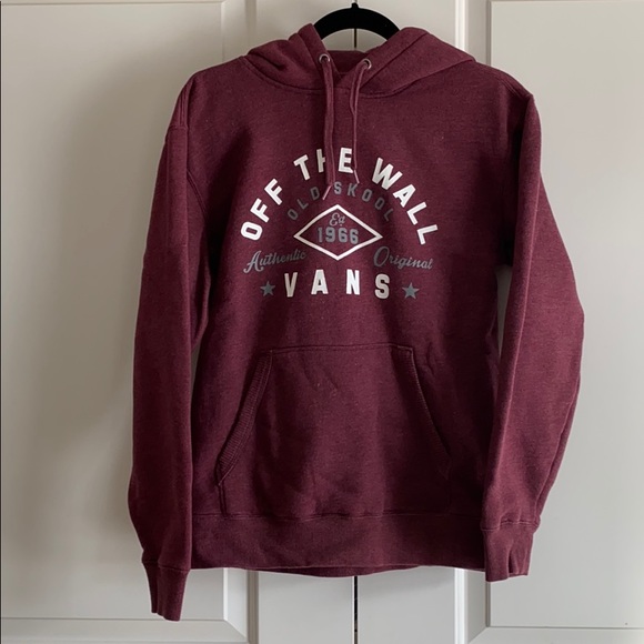 Vans Old Skool pullover hoodie - burgundy - Picture 1 of 6